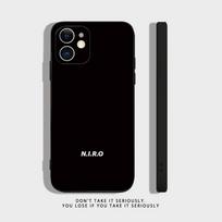 N-NIRO OX7 telefono dėklas, skirtas iPhone 17,16,15,14,13,12,11,XR,Pro,XS,Max,XR,Plus,Mini, minkštas silikoninis, juodas, atsparus smūgiams iPhone13mini gray