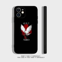 N-NIRO OX7 telefono dėklas, skirtas iPhone 17,16,15,14,13,12,11,XR,Pro,XS,Max,XR,Plus,Mini, minkštas silikoninis, juodas, atsparus smūgiams iPhone12mini gray