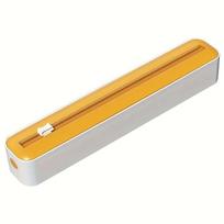 Dual-Function Plastic Wrap Cutter - Multi-Purpose Kitchen Sealer for Plastic Wrap, Foil, Parchment & Wax Paper - Reusable, Durab geltona