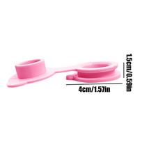 2 vnt./rinkinys Silikoninis nutekėjimo kamštis su sandariu kriauklės kamščiu Vonių keičiamasis kamštis Sandarus kriauklės kamštis pink