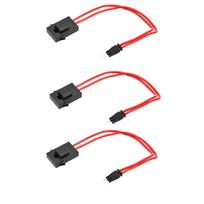 3PCS ATM 32V 25Amp Car Fuse Holder Connector Double Wire Medium Mini Fuse Box Power Take-Off Extension Line Protection Device red