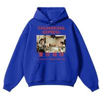 Chungking Express Wong Kar Wai Hoodies Men Women Vintage Style Pullovers Fashion Fleece Oversized Autumn M blue