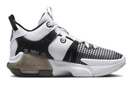 Nike LeBron Witness 7 Cushioning Abrasion Resistant Mid top Basketball Shoes White Black Unisex DQ8650-100 38 black
