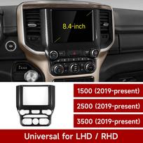 For Dodge RAM 1500 2500 3500 2019-2026 Car Center Console Gear Shift Panel Cover Carbon Fiber Interior Sticker ABS Accessories