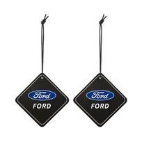 Automobilio kvapo tabletės Oro gaiviklis Kvepalų dekoracija Pakabukas Ford Focus Fiesta Mondeo Explorer Puma Automobilio skonio raktų pakabukas WN3 black