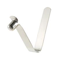 6pcs Kayak Paddle Spring Clips Tent Pole Clips Push Button Spring Snap Clip Locking Tube Pin white