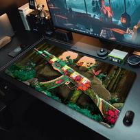 Csgo Counter Strike Gun Ak M4 Game Boys Esports Thickens Oversized Mouse Pad Table Pad Keyboard Pad Custom NonSlip Desk Mat 900x400x3mm