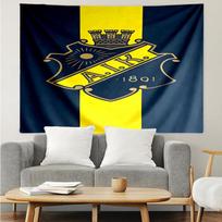 Aik Crest  Tapestry Accessories Playroom Tapestry, for Bedroom,Livingroom, dormitory Room Wall Decor Fan Birthday Gifts 100cmx150cm yellow