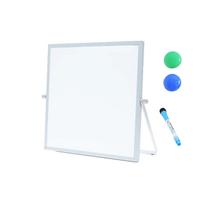 White Board Dry Erase Easel Magnetic Whiteboard with Stand Dual-Sided Message Boards Desktop Wall-mounted with 1pcs Erasable Pen 2pcs Magnets for Dra balta