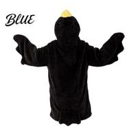 Outdoor Warm Hoodie Goose Blanket Onesie Oversized Wearable with Cute Animal Sleeves for Adults Kids Cozy Flannel Sleeping Bag Wing Sleeve M juoda