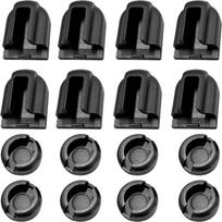 16Pcs Black Plastic Bar Clamp Replacement Pads Clamp Repair Parts  For Jorgensen Bar Clamps black