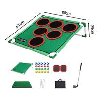 Putting Game Set, Cornhole Board, Foldable Throwing with Lightweight And Portable PP Material black