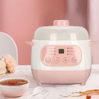 Smart Mini Slow Cooker 1.5L Pink White 110V US Plug New English Panel 1PC rožinė