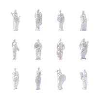 Vintage Greek Pantheon Gods Statue Resin Craft Mini Roman Gods Statue  Room Decoration 12 Gods