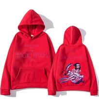 Jhene Aiko Hoodie Graphic Printing Comfortable Sweatshirt with Hooded Gothic O-neck Clothes Ropa Mujer Grunge Pullovers L red