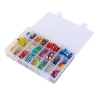 300pcs Blade Fuse Assortment Small Medium with Puller 2 3 5  7.5 10 15 20 25 30 35 40AMP for Car Boat Truck gray
