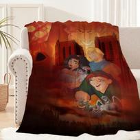 Cartoon The H-Hunchback Notre Dame DSN Blanket Blanket for Couch Sofa Travel Home Picni Flannel Blanket birthday gift Warm 30x40in blue