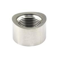 Universal M18x1.5 O2 Sensor Adapter Curve Notched Nut Bung Auto Parts Stainless Steel Oxygen Sensor Nut Weld Bung Plug 1pc gray