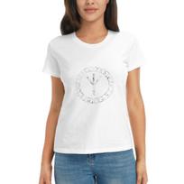 Women TShirt Algiz Runes Amulet Norse Odin Thor Viking Paganism Short Sleeve Tees Crew Neck T Shirts Clothes Tops Streetwear 3XL white