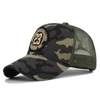 Fashion Trucker Caps 23 Embroidery Patch Four Seasons Snapback Sunscreen Baseball Cap for Men Women Adjustable Visor Hat Canada 54-60cm kamufliažas