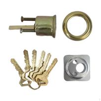 Door Lock Cylinder, Vintage Mortise Lock, Indoor Outdoor Security, Bedroom Black 3550mm Gold 35-50mm gray