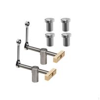 Bench Dog Clamp Brass Carpentry Stainless Steel Table Vise Stop for Woodworkers, gray