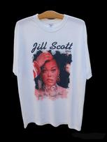 Rare! 2005 Jill Scott The Big Beautiful Tour White Rap Tee Shirt CL565 M white