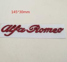 1 vnt. 3D metalinis Alfa Romeo automobilio raidės šoninio sparno emblema, galinės bagažinės emblema, lipdukas, stilius, automobilio priedai MT6