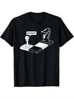 Women‘s Funny Chess Pawn Check You Graphic T-Shirt Humorous Chess Themed Design Classic Fit Casual Streetwear Tee Clothes XL black