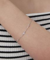 Dmoment (925 Silver) Twinkle Trace Silver Bracelet