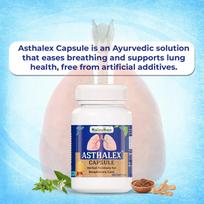 Asthalex Capsule by Rajasthan Aushdhalaya for Respiratory Care Pack 1 (60 Capsule)