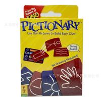 Cross-Border Pictionary: English Version Party & Educational Drawing Guessing Game brown