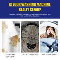 Washing Machine Cleaning Tablets Box Of 12Pcs Deep Cleaning And Odor Removing Tablets For Washer Laundry Supplies one size gray