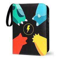 Trading Card Album Waterproof Wear-resistant 400 Slots 24x18x4.5cm for Kids
