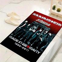 Custom 1Pc Rammstein Metal Music Band Rug Office Carpet Indoor Outdoor Entrance Doormat Nonslip Soft And Comfortable Living Room D2915231 40cmx60cm gray