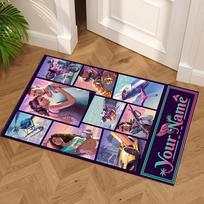 Grand Theft Auto Customize Your Name Floor Rug Office Rug Perfect for Decorate room Study room Dormitory Balcony Anti-slip Rug Anime Office Decor 40cmx60cm brown