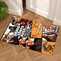 Grand Theft Auto Customize Your Name Floor Rug Office Rug Perfect for Decorate room Study room Dormitory Balcony Anti-slip Rug Anime Office Decor 40cmx60cm