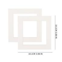 4/5/6/7/8inch Photo Mats Rectangle Paper Mounts for Photo Picture Artwork White Paper Frame Tabletop Decoration Accessories 2pcs white