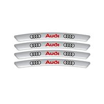4 vnt. Aliumininiai Automobilio Ratlankių Ženkleliai Lipdukai Decals  kcpn5 Sline A3 A4 A4L A5 B3 B4 B5 B6 B7 B8 RS3 Quattro C5 C6 C7 A1 Q7 Q6
