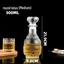 Nordic Minimalist Transparent Glass Wine and Whiskey Decanting Bottles