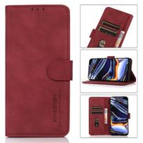 For Honor 200 Pro KHAZNEH Matte Texture Leather Phone Case For Honor X7B / Huawei Enjoy 50 Plus raudona