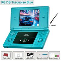 Anbernic RG DS Video Game Console Dual 4.0” IPS Screen Android 14 Support Dual Application On Split Screens & Hall PSP PS2 Gift turkio mėlyna spalva