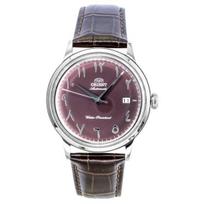 Orient Classic Bambino Odinis Dirželis Bordo Ciferblatas Automatinis RA-AC0037R Vyriškas Laikrodis gray