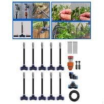 Rūko vėsinimo sistema 0,47 colio vamzdžio purkštuvas su trišakiais lauko vandens purkštuvas 10m Pipe 30cm Nozzle black