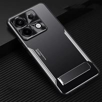 Redmi Note 13 Pro+ dėklas su laikikliu, matinis, matinio paviršiaus metalinis, silikoninis minkštas dėklas Note13 13Proplus apsaugai Redmi Note 13 Pro 5G