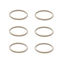6pcs Silicone Lid Seal for 40oz Tumblers Leak Proof Silicone Seal Rings Portable Cup Seal For 40Oz Tumblers Lids 1 gray