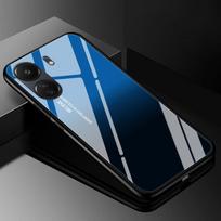 Grūdinto stiklo dėklas Xiaomi POCO C65, kietas dėklas POCO C50 C40 F5 X5 Pro F4 x4 GT M5 M4 Pro 4G 5G C65, TPU buferis For POCO M4 Pro 5G gray