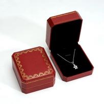 Velvet Lining Pendant Storage Case Vintage Necklace Storage Box  Wedding Gift Box
