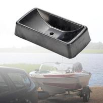 Chock Jack Caster Dock Reinforced Rubber Premium Practical Automotive Accessories Single Wheel black