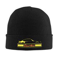 turbo 911 Warm Knitted Cap Winter Knit Bonnet Hat Skullies Beanies Hip Hop Caps for Unisex One Size black